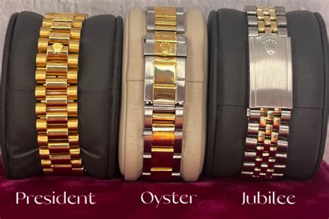 what are the different types of rolex bracelets|genuine rolex jubilee bracelet.